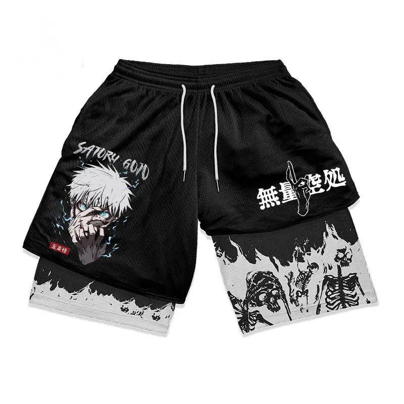 Shorts for Men Anime Gym