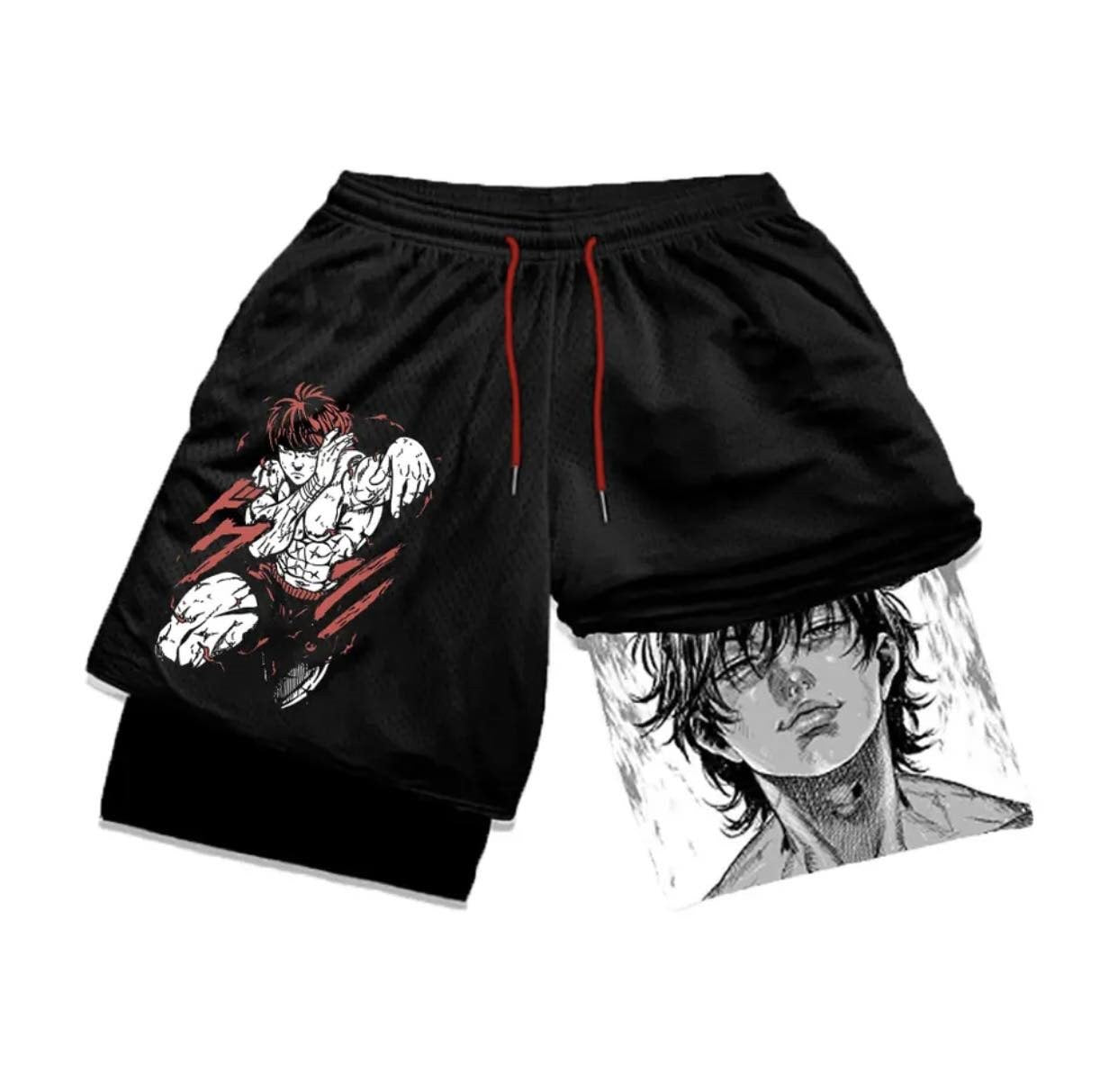 Anime Gym Compression Shorts Men