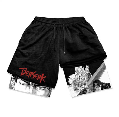 Anime Gym Compression Shorts Men