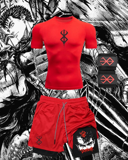 Set Anime T-Shirt and Short Compression