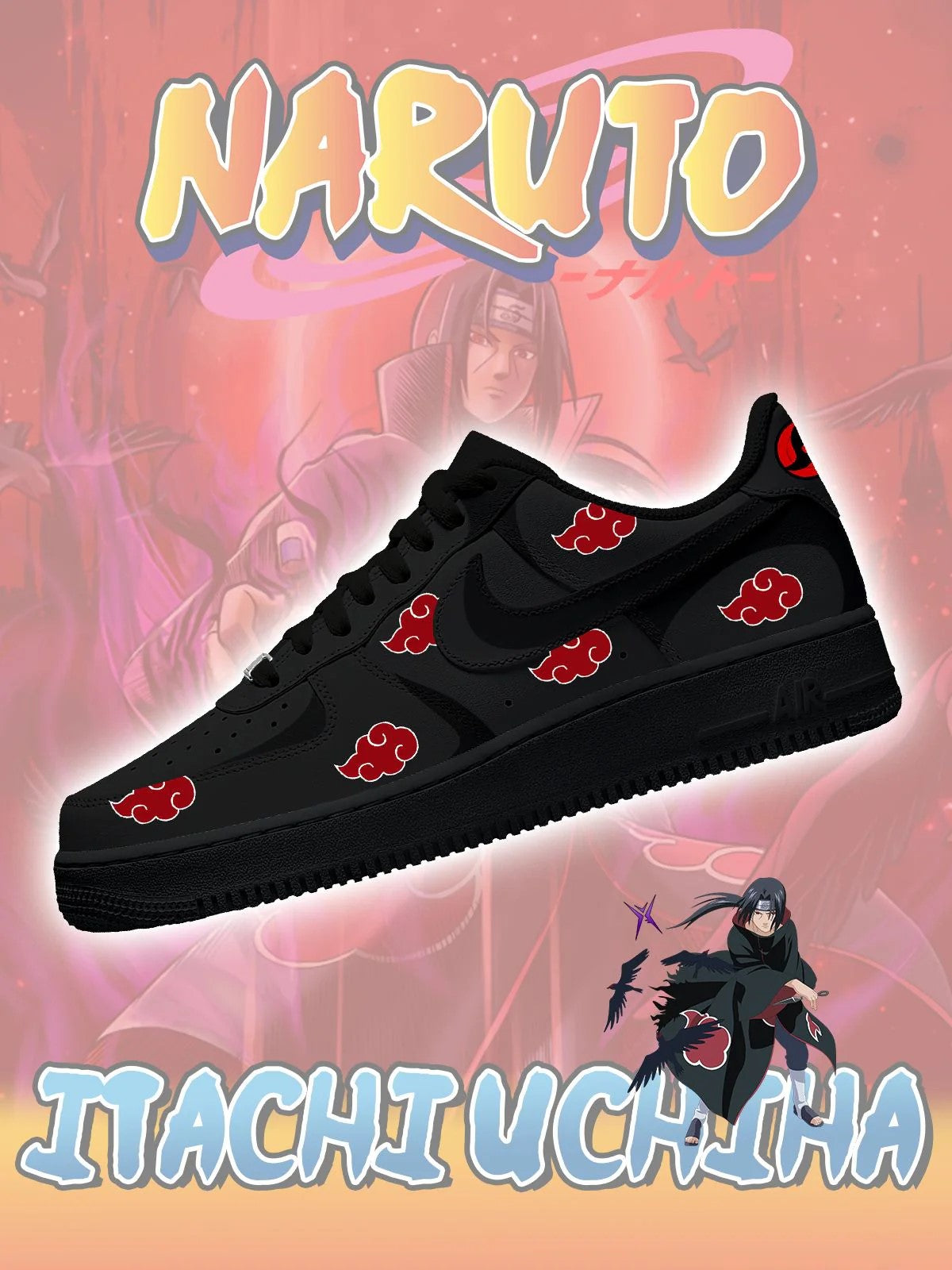 Itachi Uchiha Custom Shoes