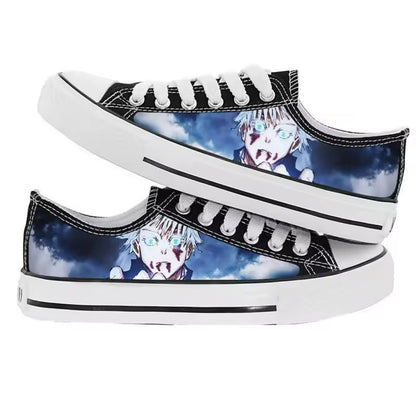 Black Sneakers Canvas Shoes Anime Jujutsu Kaisen