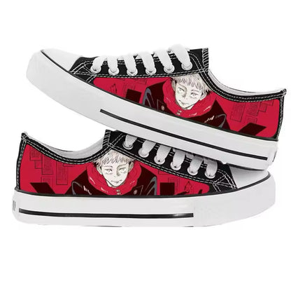 Black Sneakers Canvas Shoes Anime Jujutsu Kaisen