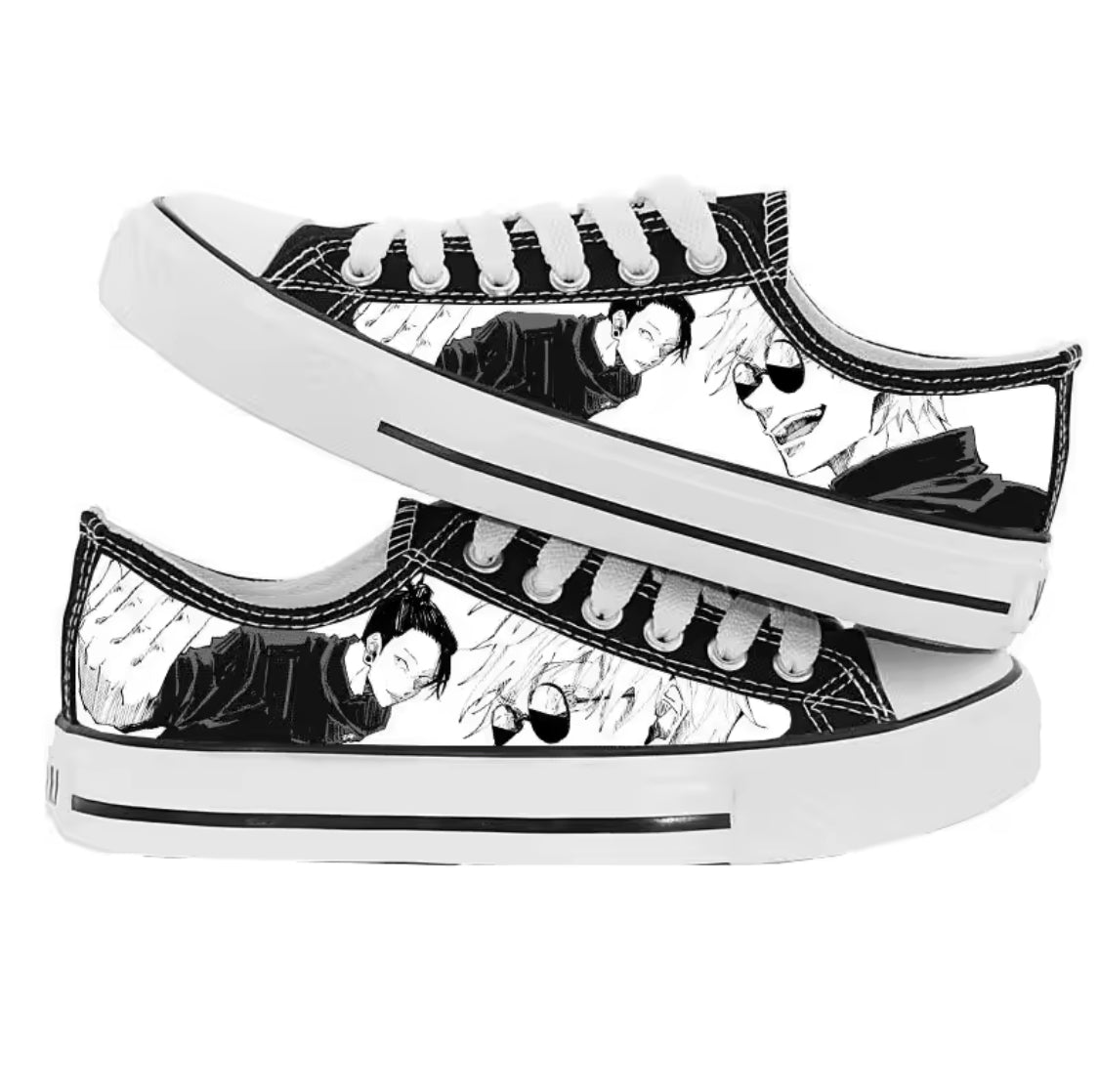 Black Sneakers Canvas Shoes Anime Jujutsu Kaisen