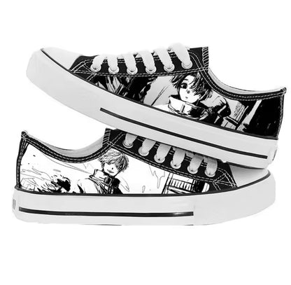 Black Sneakers Canvas Shoes Anime Jujutsu Kaisen