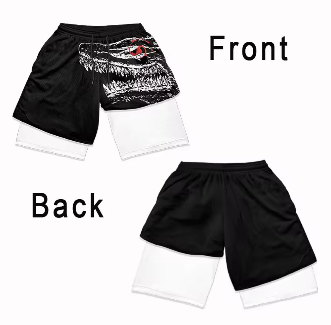 Anime Bersek Gym Compression Shorts Men