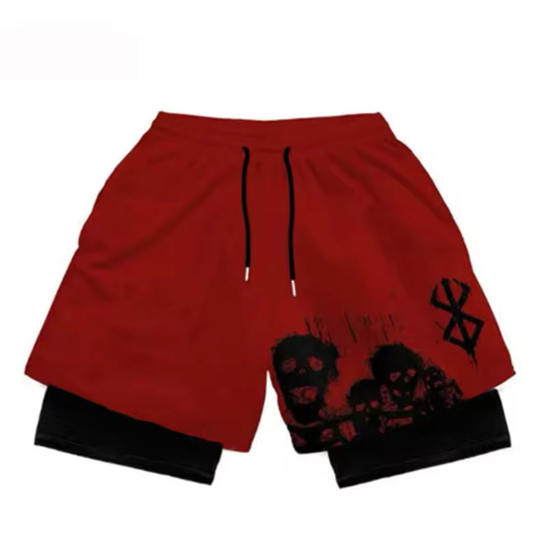 Anime Bersek Gym Compression Shorts Men