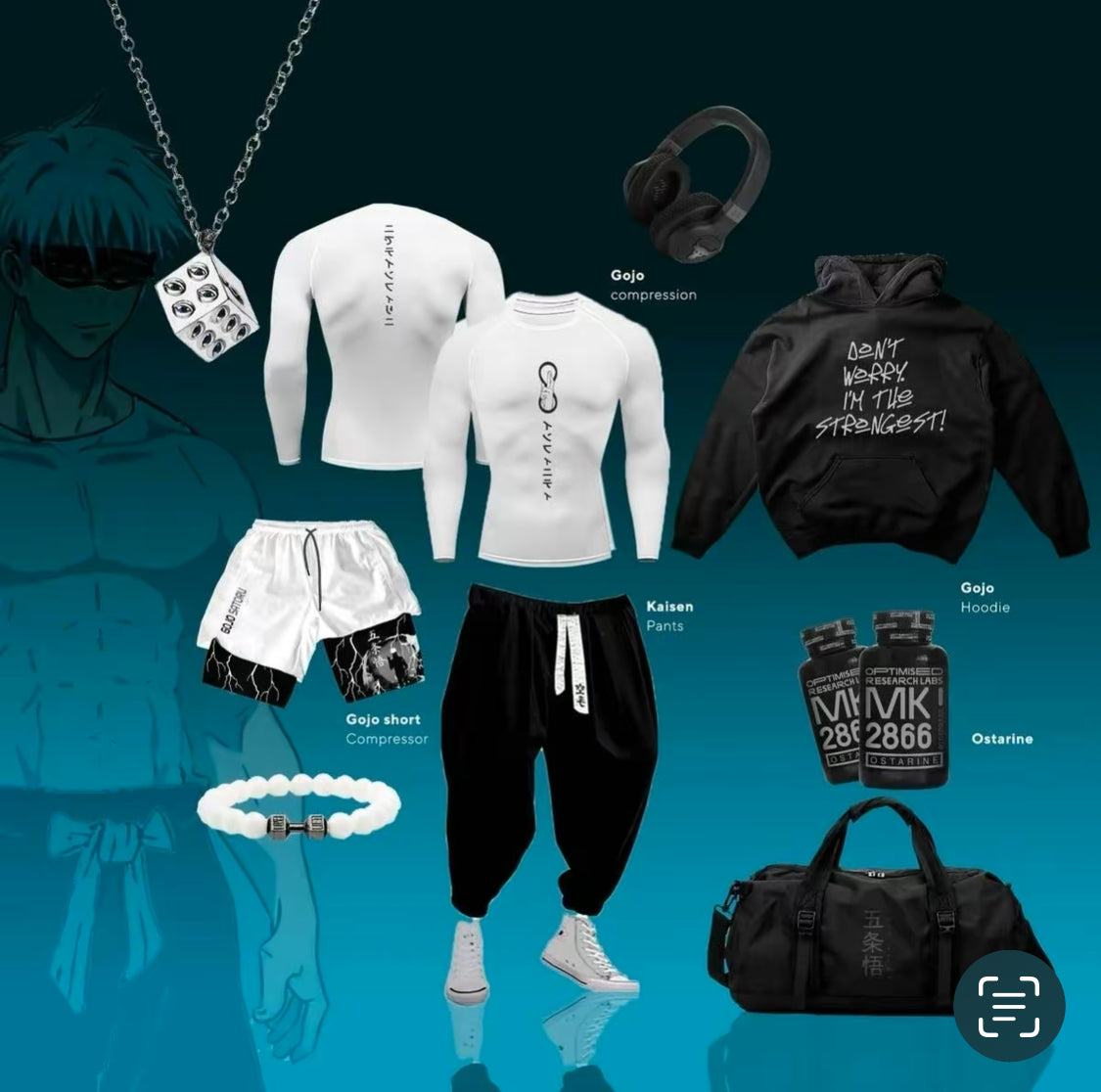 Combo Anime Short, Jogger, Hoodie, Bag, T-shirt