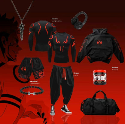 Combo Anime Short, Jogger, Hoodie, Bag, T-shirt