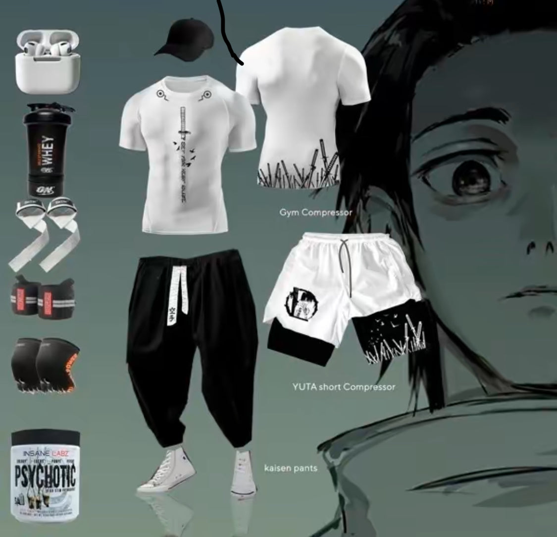 Combo Anime Short, Jogger, Hoodie, Bag, T-shirt