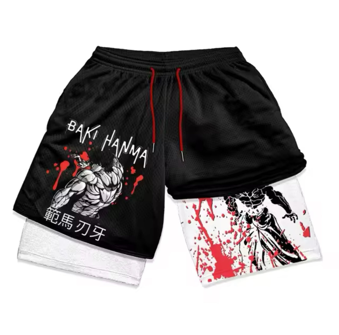 Anime Gym Compression Shorts Men