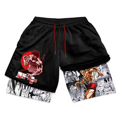 Anime Gym Compression Shorts Men