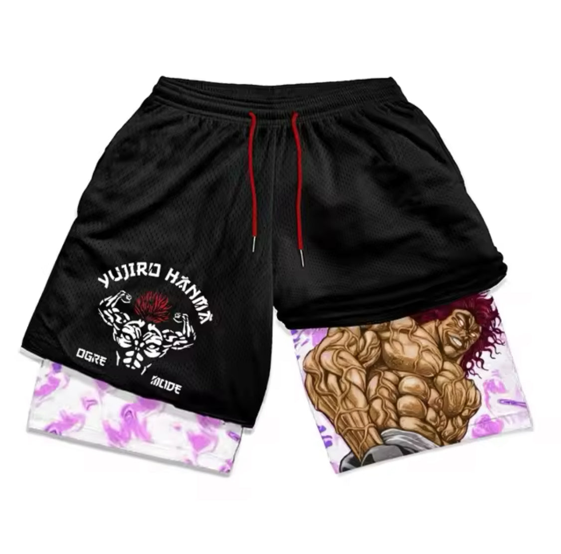 Compression Shorts Men Anime Gym