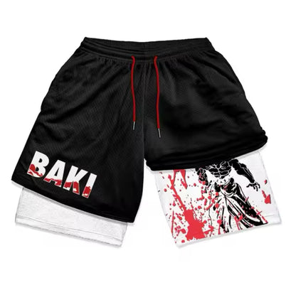 Compression Shorts Men Anime Gym