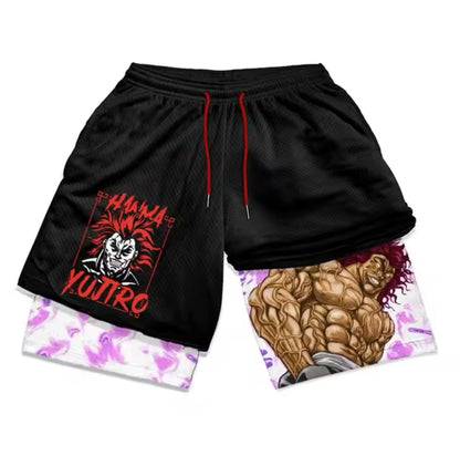 Compression Shorts Men Anime Gym