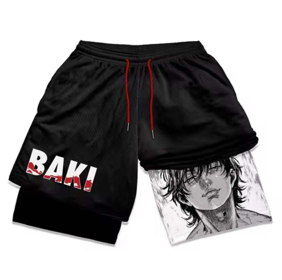 Compression Shorts Men Anime Gym