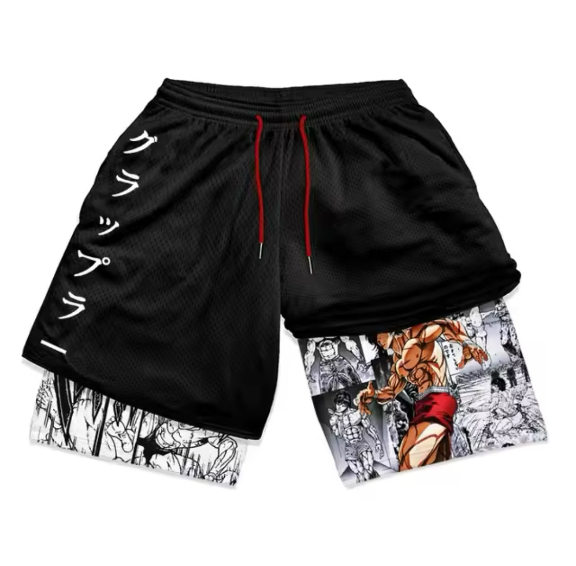 Gym Compression Shorts Men Anime