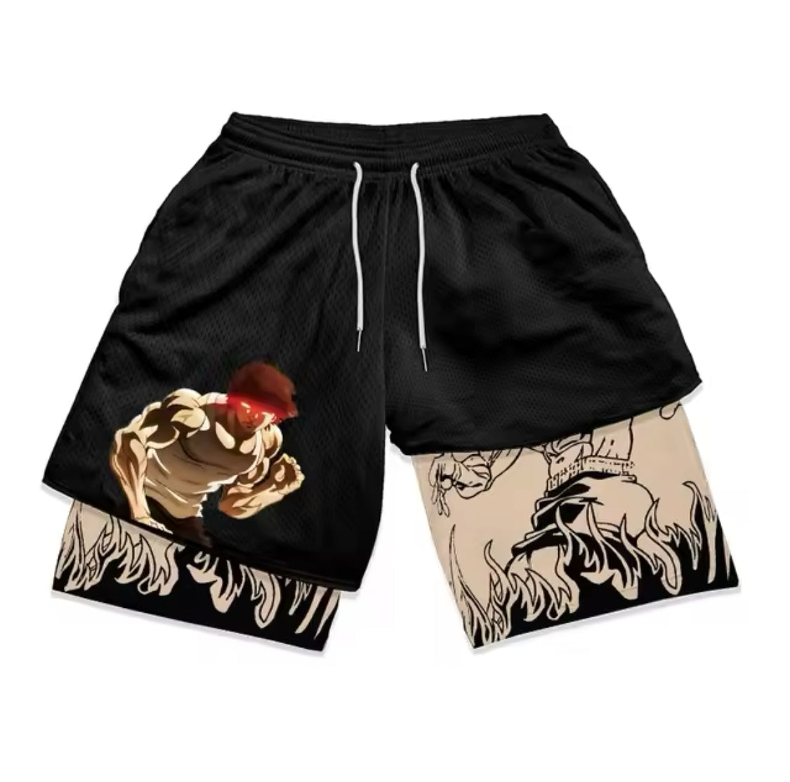 Gym Compression Shorts Men Anime