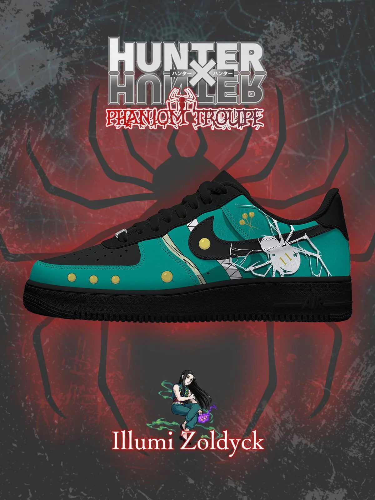 Illumi Zoldyck Custom Shoes