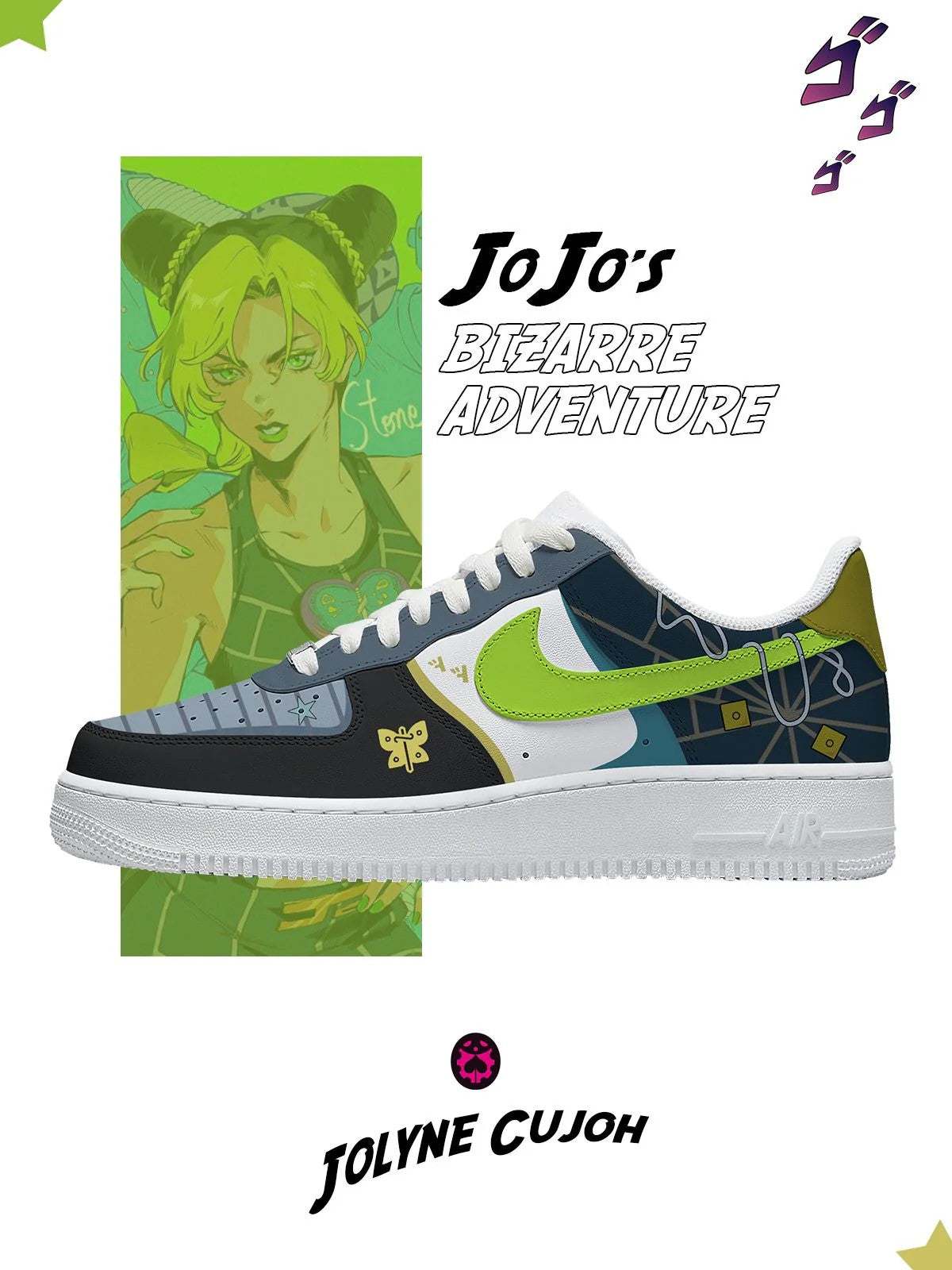 Jolyne Cujoh Custom Shoes