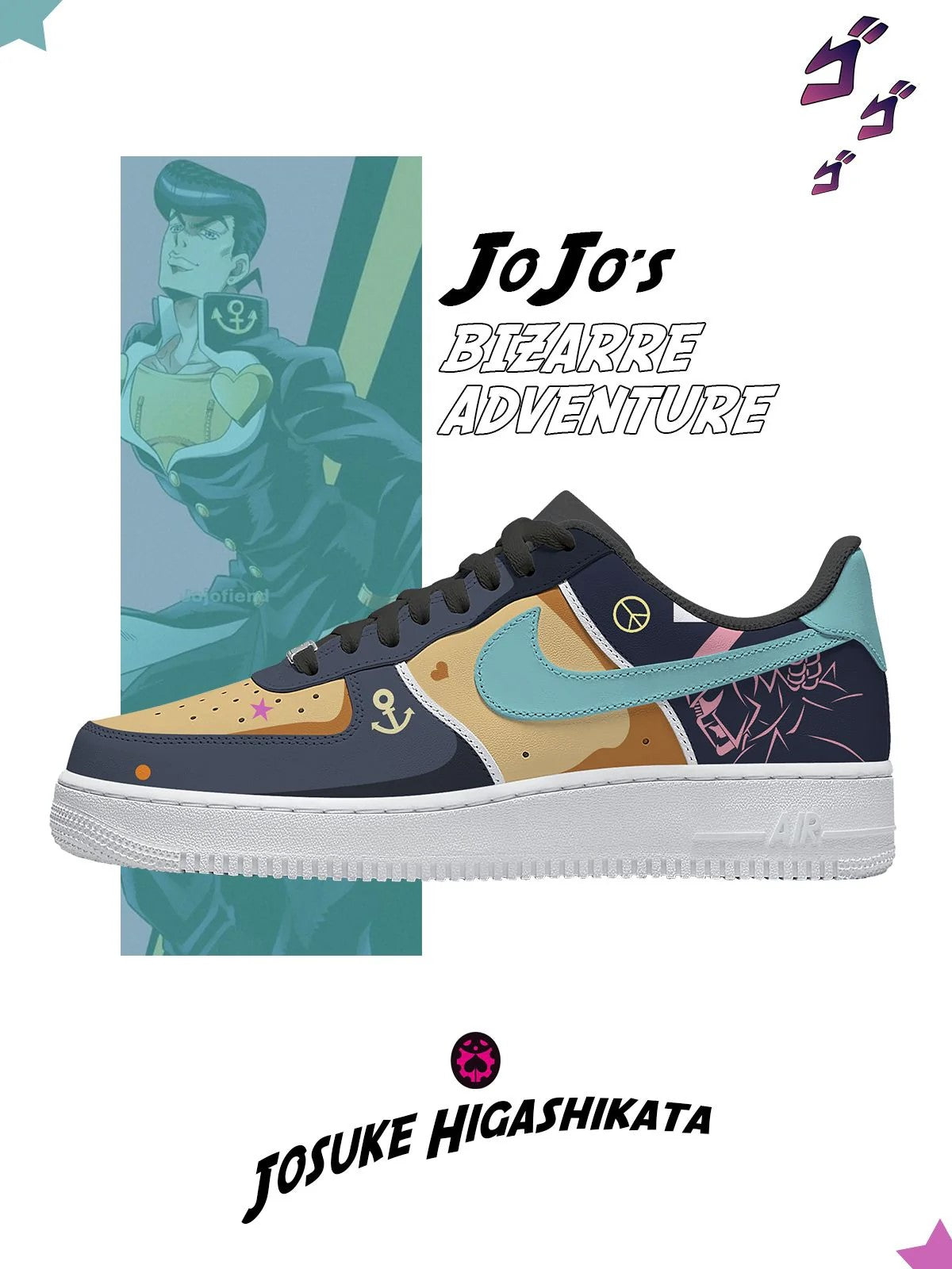 Josuke Higashikata Custom Shoes