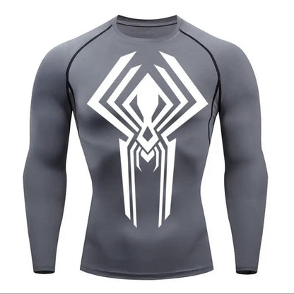 T-Shirt Men's Fitness Sun Protection Sports Spider Anime