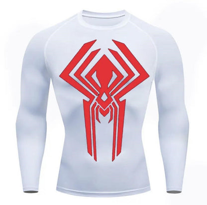 T-Shirt Men's Fitness Sun Protection Sports Spider Anime