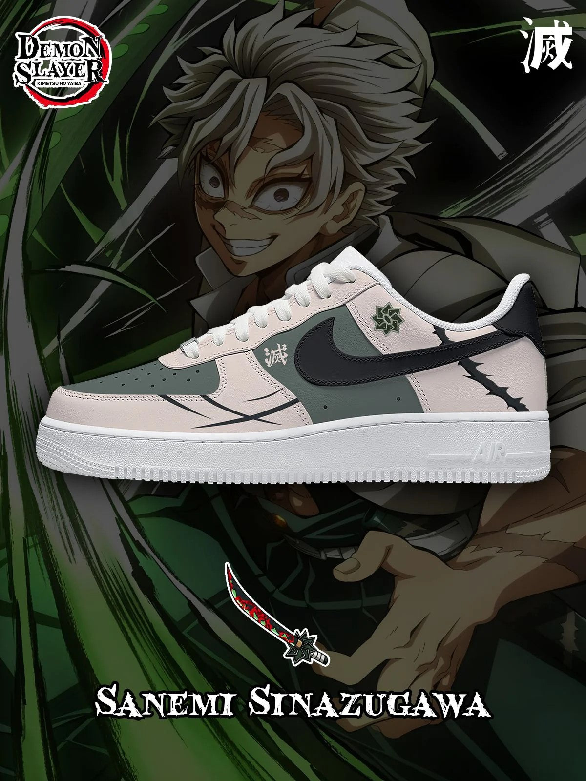 Sanemi Sinazugawa  Custom Shoes