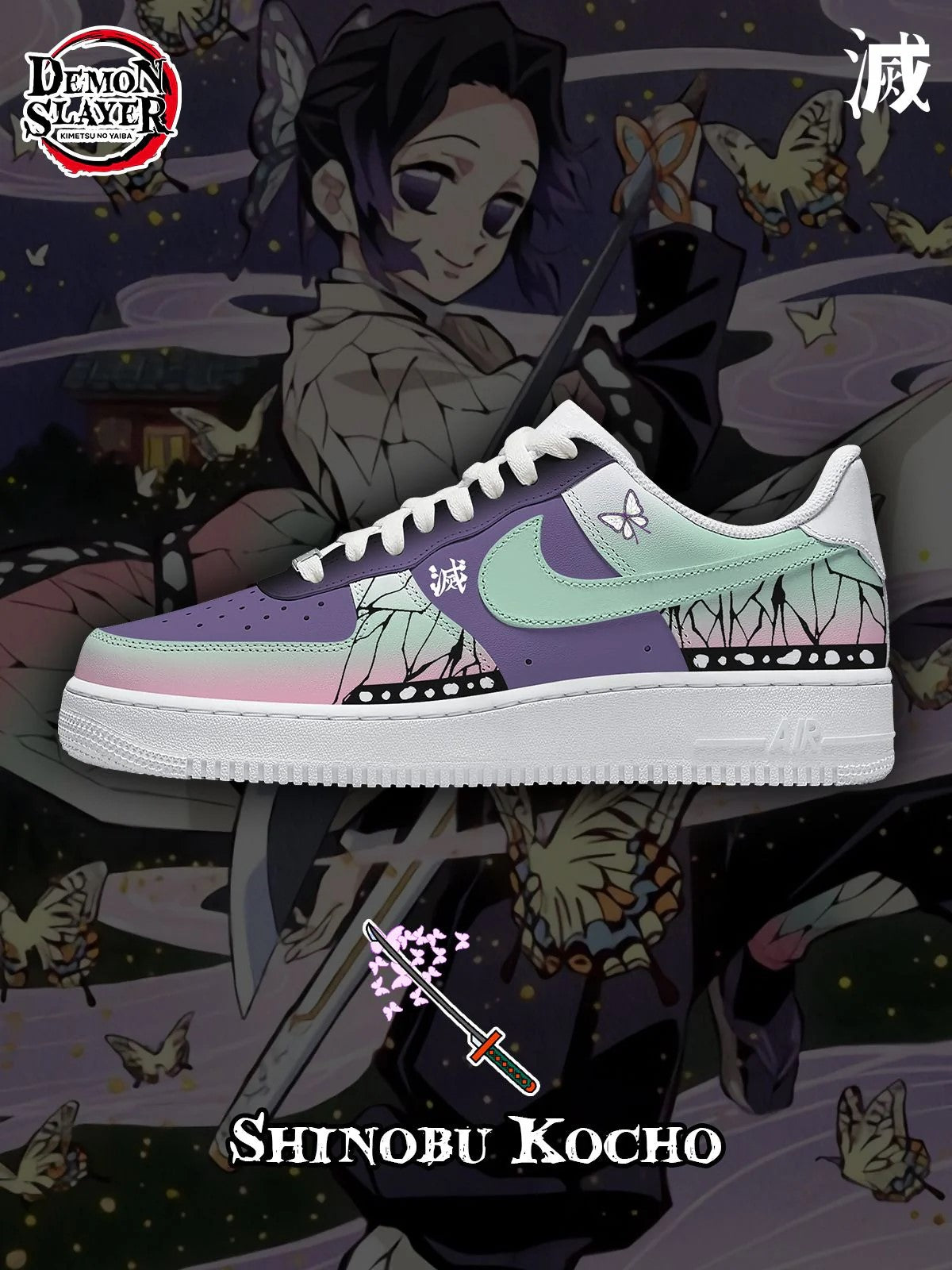 Shinobu Kocho Custom Shoes