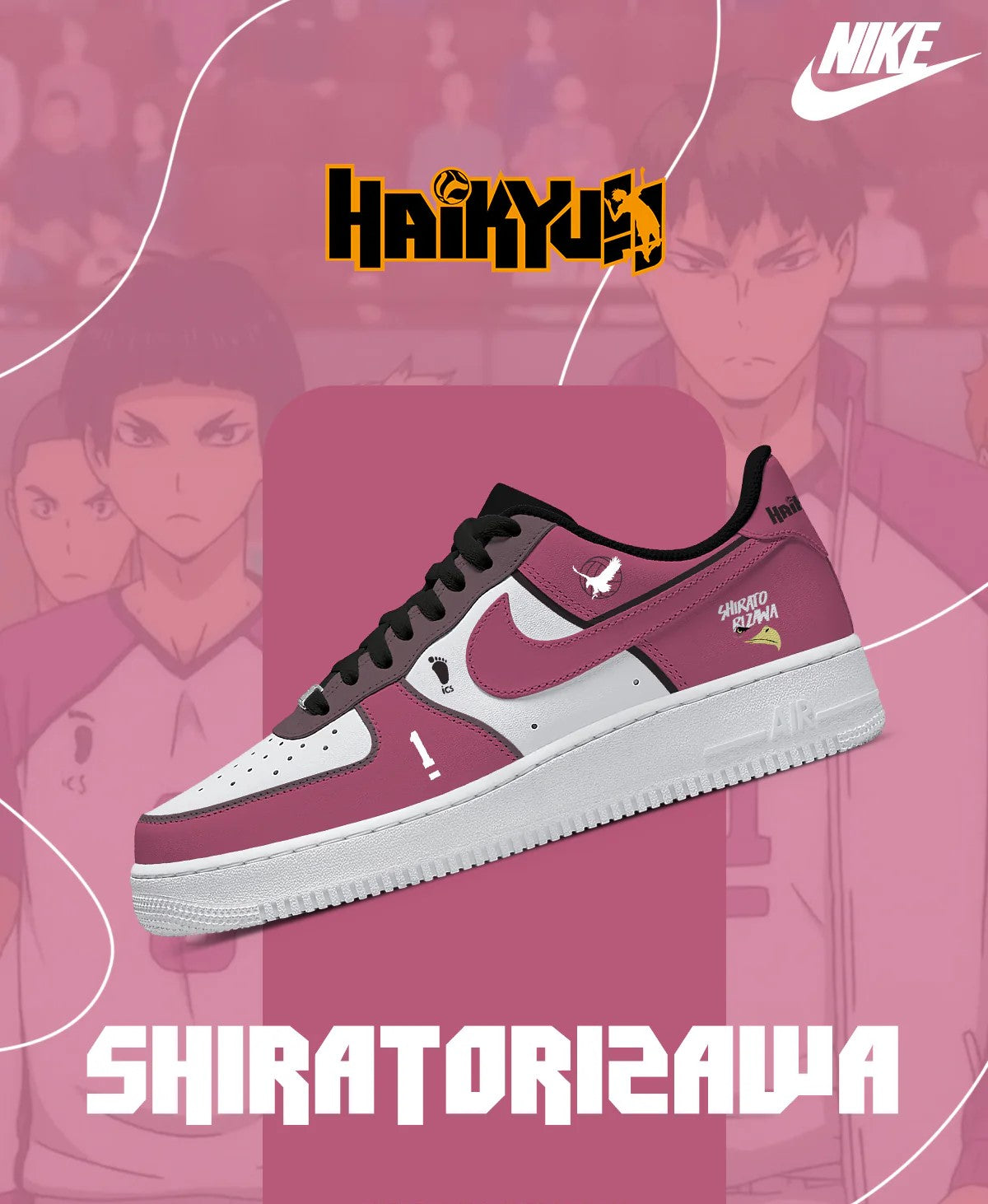 Shiratorizawa Academy Custom Shoes