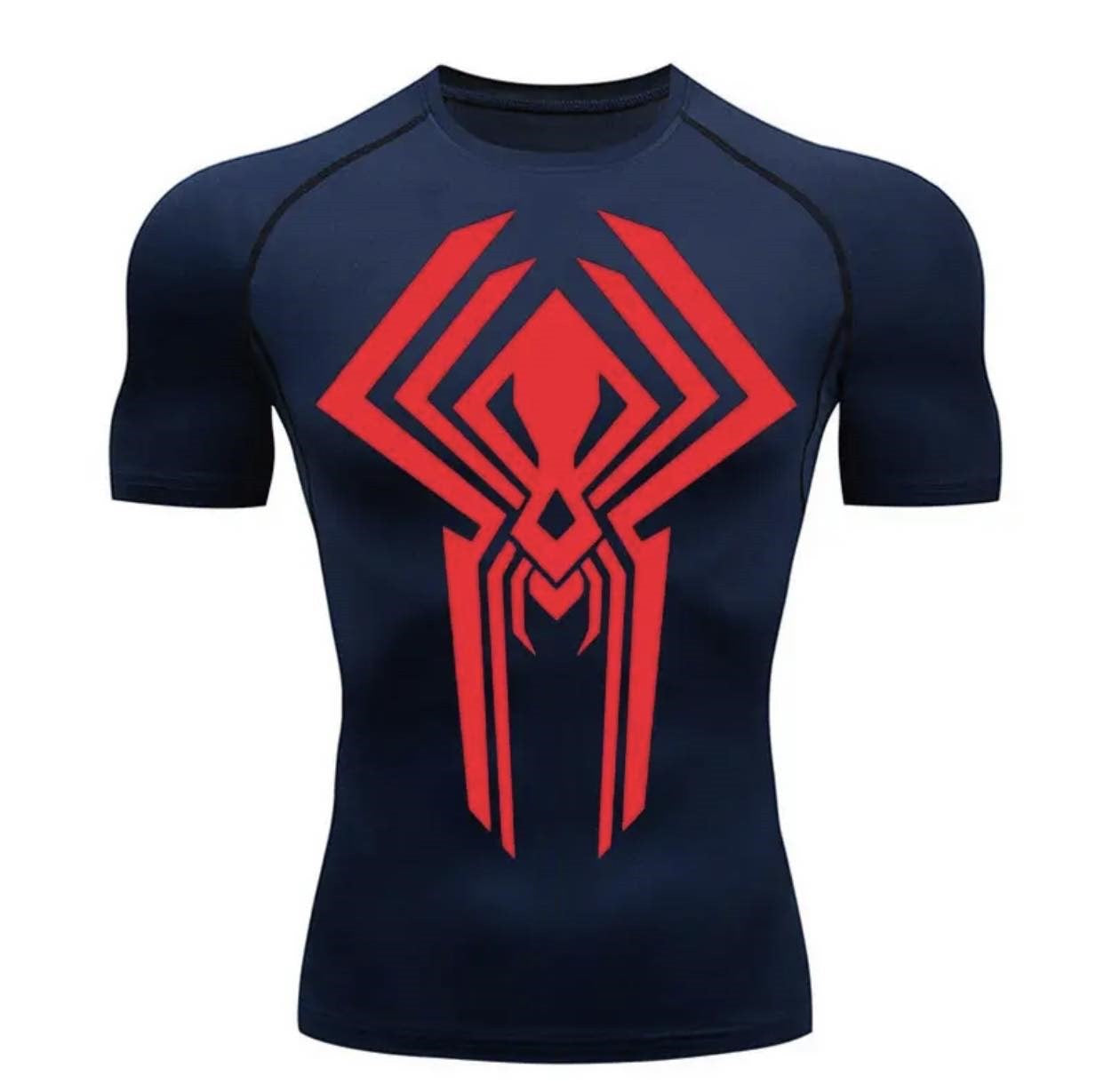 Spider T-Shirt Men's Fitness Sun Protection Sports Anime