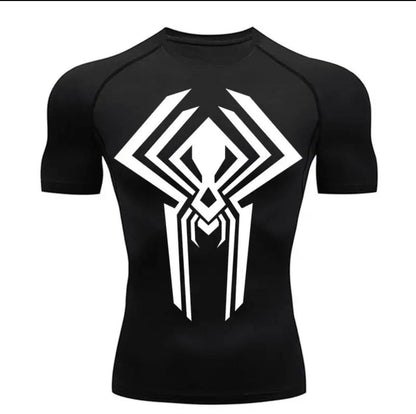 Spider T-Shirt Men's Fitness Sun Protection Sports Anime