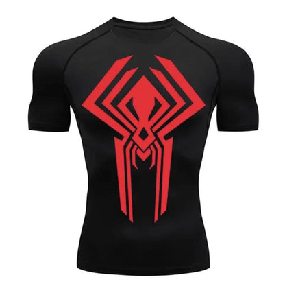 Spider T-Shirt Men's Fitness Sun Protection Sports Anime