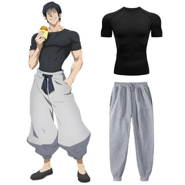 Anime Jujutsu Kaisen Toji Compression Shirt Jogger