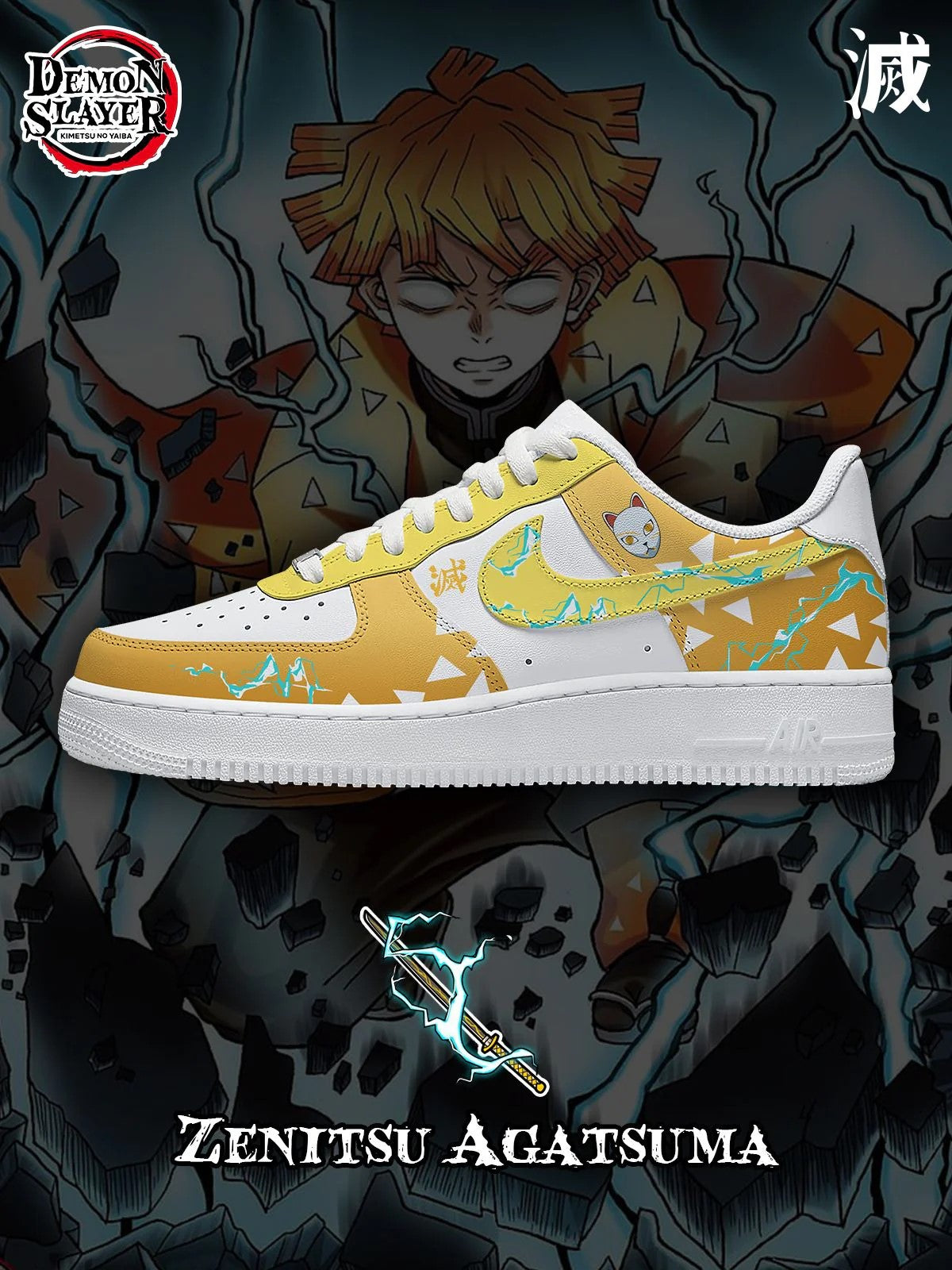 Zenitsu Agatsuma Custom Shoes